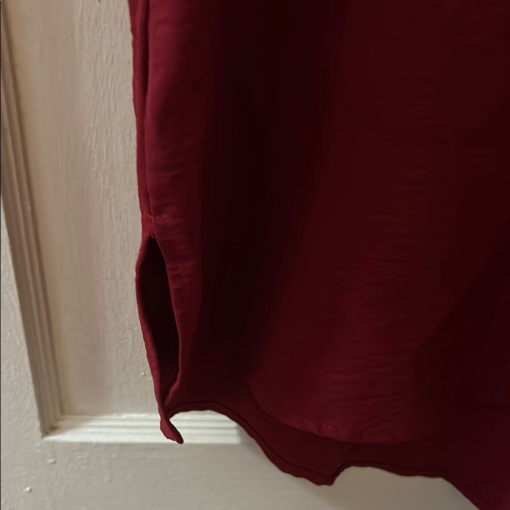 Entro Deep Red Blouse - Picture 6 of 10